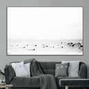Monochrome Swimming Wall Art Canvas Print – Framed Ocean by MyGreatCanvas | Canvas Wall Art Prints | Photo Prints & Wall Decor