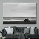 Motorcycle Beach Wall Art Canvas Print – Framed Vintage by MyGreatCanvas | Canvas Wall Art Prints | Photo Prints & Wall Decor