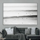 Black White Ocean Wall Art Canvas Print – Framed Coastal by MyGreatCanvas | Canvas Wall Art Prints | Photo Prints & Wall Decor