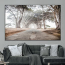 Cypress Tunnel Wall Art – Framed Misty Road Canvas Artwork, by MyGreatCanvas | Canvas Wall Art Prints | Photo Prints & Wall Decor