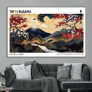 Modern Mount Fuji Wall Art Canvas Print – Framed Abstract