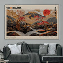 Modern Japanese Wall Art Canvas Print – Framed Abstract