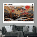 Mount Fuji Wall Art Canvas Print – Framed Abstract Mount