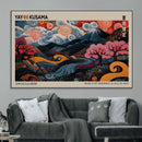 Modern Japanese Wall Art Canvas Print – Framed Contemporary