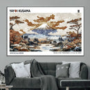 Modern Japanese Wall Art Canvas Print – Framed Abstract