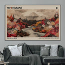 Modern Japanese Wall Art Canvas Print – Framed Abstract