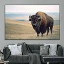 Bison Wall Art Canvas Print – Framed Buffalo American Bison