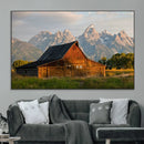 Rustic Barn Wall Art Canvas Print – Framed Grand Teton Park