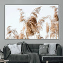 Pampas Grass Wall Art Canvas Print – Framed Neutral Tones