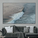 Ocean Waves Wall Art Canvas Print – Framed Coastal Serenity