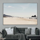 Minimalist Beach Wall Art Canvas Print – Framed Coastal