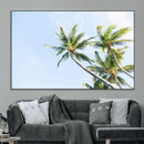 Palm Trees Wall Art Canvas Print – Framed Tropical Coastal
