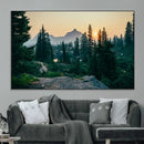 Mountain Wall Art Canvas Print – Framed Forest Serenity