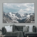 Snowy Peaks Wall Art Canvas Print – Alpine Wilderness