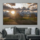 Snowy Peaks Wall Art Canvas Print – Rustic Mountain by MyGreatCanvas | Canvas Wall Art Prints | Photo Prints & Wall Decor
