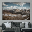 Mountain Landscape Wall Art Canvas Print – Framed Snowy