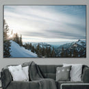 Snowy Mountains Wall Art Canvas Print – Framed Alpine by MyGreatCanvas | Canvas Wall Art Prints | Photo Prints & Wall Decor