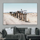 Desert Mailboxes Canvas Print – Framed Minimal Western by MyGreatCanvas | Canvas Wall Art Prints | Photo Prints & Wall Decor