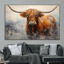 Scottish Highland Wall Art Canvas Print, Framed Longhorn Art by MyGreatCanvas | Canvas Wall Art Prints | Photo Prints & Wall Decor