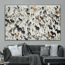 Wild Horse Stampede Wall Art Canvas Print – Monochrome by MyGreatCanvas | Canvas Wall Art Prints | Photo Prints & Wall Decor