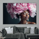 Black Beauty Petal Crown Wall Art Canvas Print – Floral by MyGreatCanvas | Canvas Wall Art Prints | Photo Prints & Wall Decor