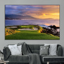 Pebble Beach Golf Wall Art Canvas Print – Iconic Coastal by MyGreatCanvas | Canvas Wall Art Prints | Photo Prints & Wall Decor