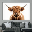 Scottish Highland Cow Canvas Print, Framed Highland Cow