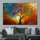 Yggdrasil Tree of Life Mosaic Stained Glass Wall Art, Tree