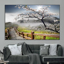 Sakura Cherry Blossom Pathway Canvas Wall Art – Tranquil