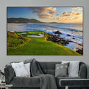 Coastal Golf Course Wall Art Canvas Print – Sunset with by MyGreatCanvas | Canvas Wall Art Prints | Photo Prints & Wall Decor