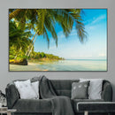 Peaceful Tropical Beach Wall Art Canvas Print – Palm Trees by MyGreatCanvas | Canvas Wall Art Prints | Photo Prints & Wall Decor