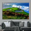 Coastal Golf Course Wall Art Canvas Print – Vibrant Green by MyGreatCanvas | Canvas Wall Art Prints | Photo Prints & Wall Decor