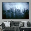 Foggy Pines Misty Forest Wall Art Print by MyGreatCanvas | Canvas Wall Art Prints | Photo Prints & Wall Decor