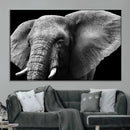 Big Elephant Close Up Wall Art Canvas Print