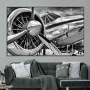 Vintage Antique Airplane Wall Art Canvas Print