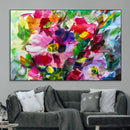Oil Flower Abstract Canvas Print by MyGreatCanvas | Canvas Wall Art Prints | Photo Prints & Wall Decor