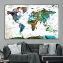 Modern Watercolor World Map Canvas Wall Art – Framed by MyGreatCanvas | Canvas Wall Art Prints | Photo Prints & Wall Decor