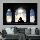 Women and Yoga Wall Art Canvas Print