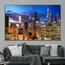 Los Angeles Night Wall Art Canvas Print