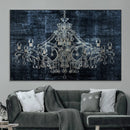 Dark Chandelier Wall Art Canvas Print by MyGreatCanvas | Canvas Wall Art Prints | Photo Prints & Wall Decor