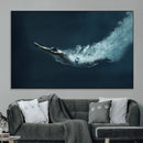 Swimmer Wall Art Canvas Print