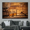 Rustic Whiskey and Barrel Canvas Print by MyGreatCanvas | Canvas Wall Art Prints | Photo Prints & Wall Decor