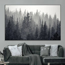 Misty Forest Canvas Wall Art – Monochrome Triptych Pine Tree by MyGreatCanvas | Canvas Wall Art Prints | Photo Prints & Wall Decor