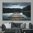 Wooden Bridge Near Lake Wall Art Canvas Print by MyGreatCanvas | Canvas Wall Art Prints | Photo Prints & Wall Decor