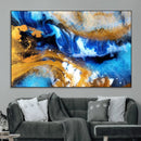 Blue Orange Marble Fluid Effect Canvas Wall Art Print by MyGreatCanvas | Canvas Wall Art Prints | Photo Prints & Wall Decor