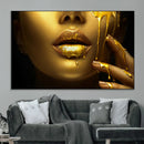 Gold and Women Wall Art Canvas Print by MyGreatCanvas | Canvas Wall Art Prints | Photo Prints & Wall Decor