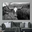 Western Home Wall Art Canvas Print, Framed Texas Longhorn by MyGreatCanvas | Canvas Wall Art Prints | Photo Prints & Wall Decor