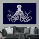 Blue Octopus Wall Art Canvas Print by MyGreatCanvas | Canvas Wall Art Prints | Photo Prints & Wall Decor