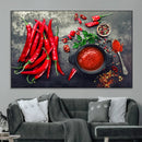 Red Pepper Kitchen and Restaurant Wall Wall Art, Red Pepper by MyGreatCanvas | Canvas Wall Art Prints | Photo Prints & Wall Decor