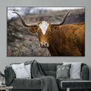 Texas Longhorn Canvas Wall Art - Longhorn Steer Canvas Wall by MyGreatCanvas | Canvas Wall Art Prints | Photo Prints & Wall Decor
